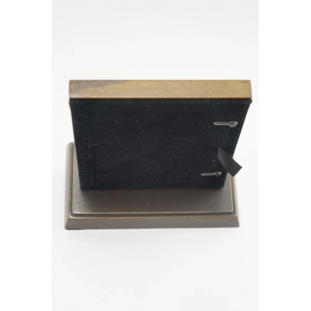 VGC W/ Box Pottery Barn Grosgrain Picture Frame Stocking‎ Holder Stand Long Hook